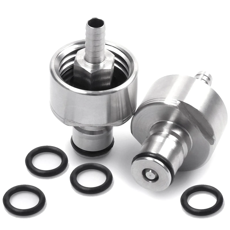 BEST QUALITY  BEAU-Stainless Steel Carbonation Cap Counter Pressure Bottle Filling with 5/16 inch Barb Ball Lock 