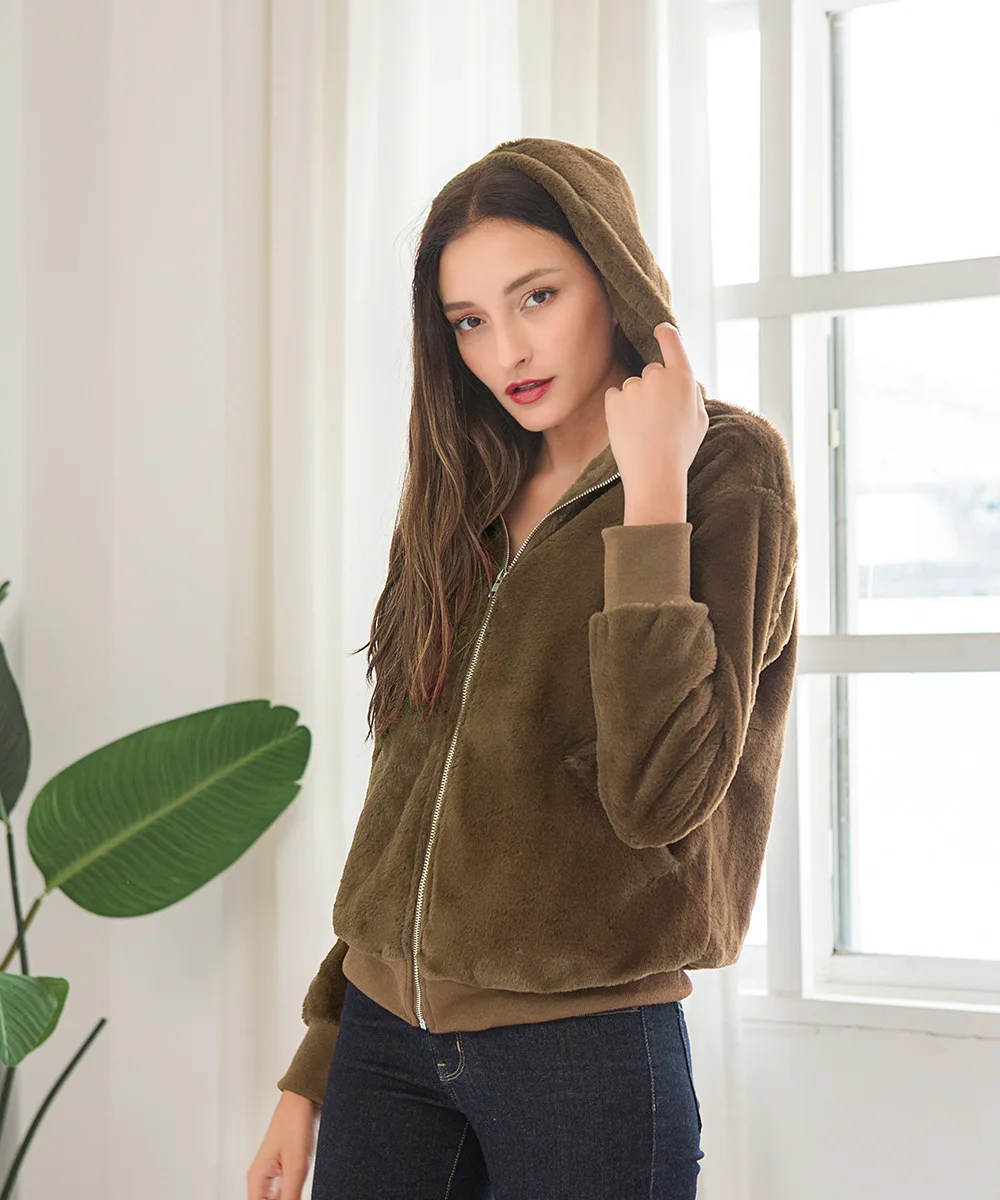 Bella Philosophy зимние искусственный меховые куртки с капюшоном женские свободные пиджаки повседневные уличные женские теплые пальто Верхняя одежда Большие размеры