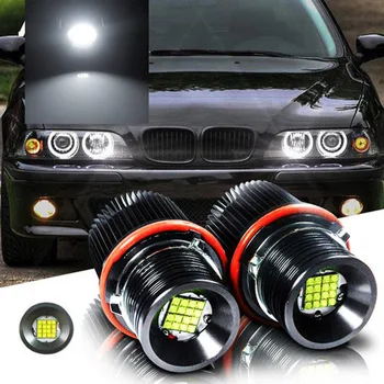 

White LED Lights Ring marker Replacement Accessories Car Auto 1 Pair 160W