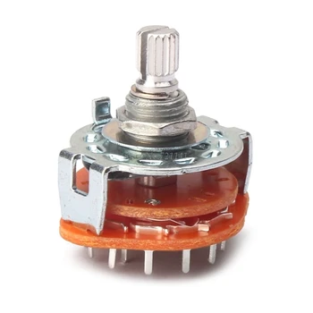

Potentiometer Shaft Panel Mount 2P6T Rotary Switch Guitar Selector Six-position Two-pole Guitar Musical Instrument Accessories