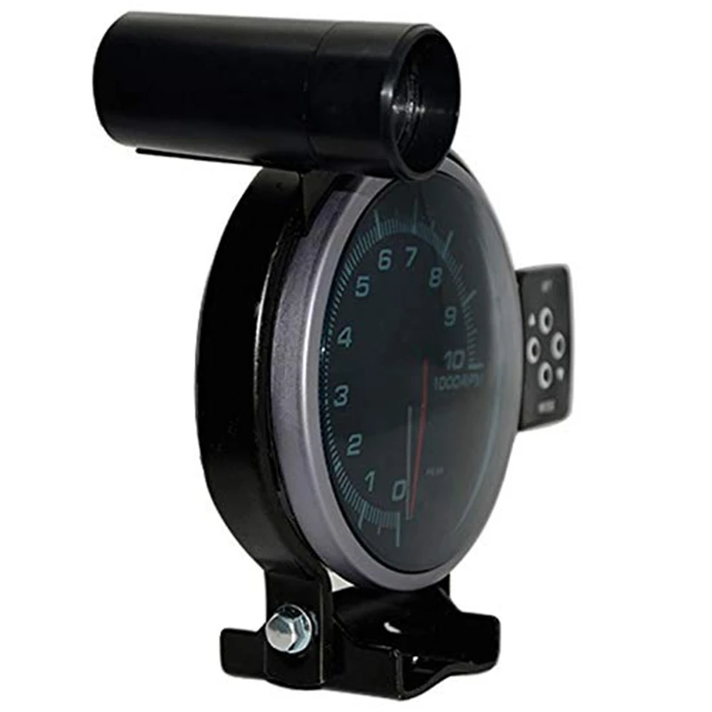 Приборная панель автомобиля-95 мм Тахометр Rpm Gauge шаговый двигатель три светодиодных цвета дисплей с сменный светильник черный циферблат