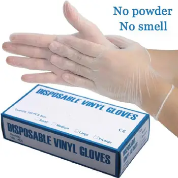 

One Time Pvc Gloves 100 Pcs/box Powder Free Food Processing Gloves To Isolate Virus And Prevent