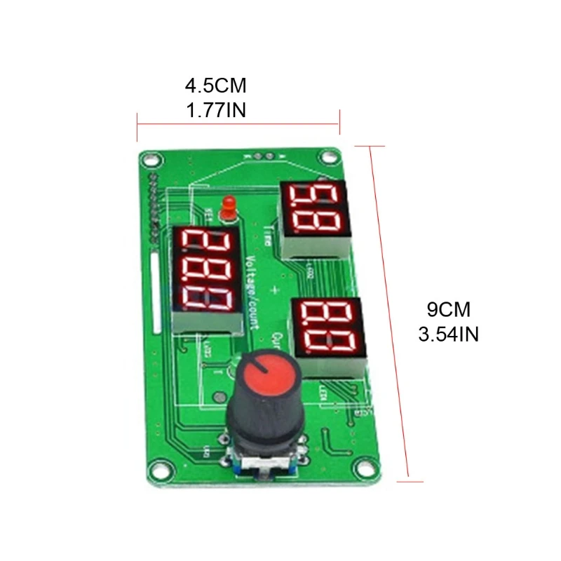 

Welding Machine Transformer Controller Board for Time Control Module LED Digital Single Pulse Encoder Spot Welder