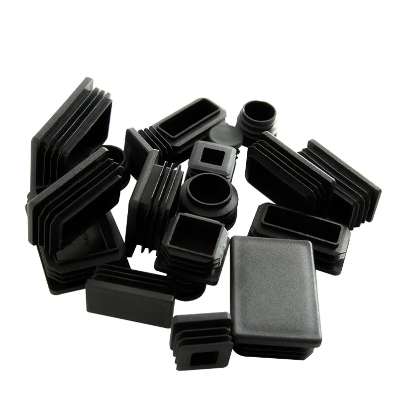 Black Plastic Steel square pipe plug Furniture Leg plug Anti Slip Feet Protector Pad Plastic square tube cap 10Pcs chair leg caps chair leg protector furniture leg caps furniture foot protector furniture gliders pipe plugs