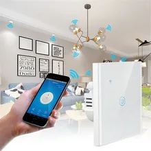 UBARO ue Panel ze szkła hartowanego telefon Wifi APP Tuya inteligentny przełącznik dotykowy Alexa sterowanie głosem Nintendo światła inteligentne przełączniki 1 G