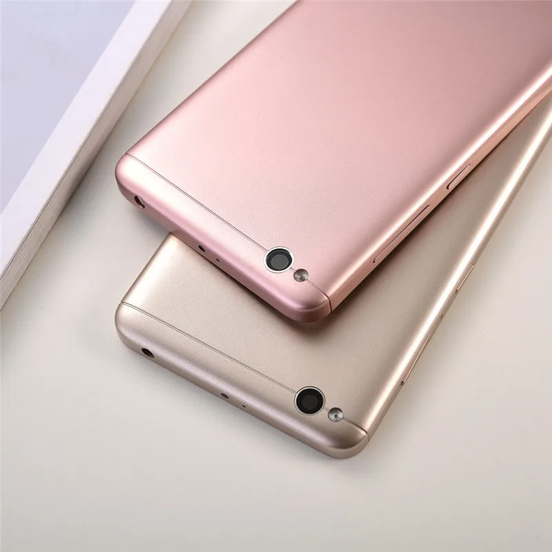 housing of mobile phone Xiaomi Redmi 4A Back Housing Cover Plastic Battery Cover Rear Door Case Replacement Parts For Xiaomi Redmi 4A With Logo and Lens frame mobile phone