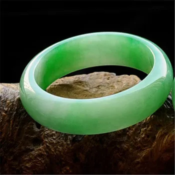 

Send Certificate Natural Myanmar Raw Stone A Grade Carved 5mm-62mm Green Bracelet Exquisite Princess Bracelet