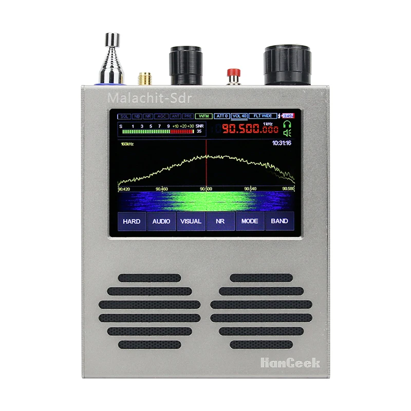 Maxgeek 50KHz-2GHz Malahit-SDR Receiver DSP Radio Malachite 3.5&quot Touch Screen 5000mAh Built-in Battery Firmware 1.10c | Инструменты