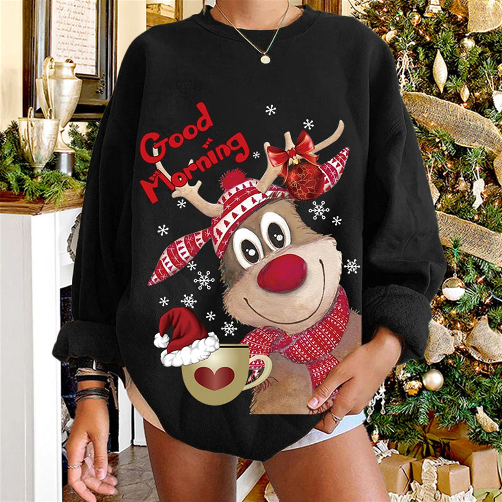 christmas womens sweatshirts