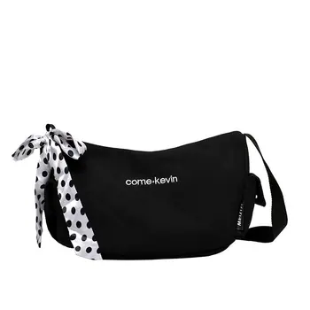 

2020 Women Fashion Casual Bags Black Shoulder Crossbody Bag Female Large Capacity Handbag Woman Wide Strap Underarm Bag New