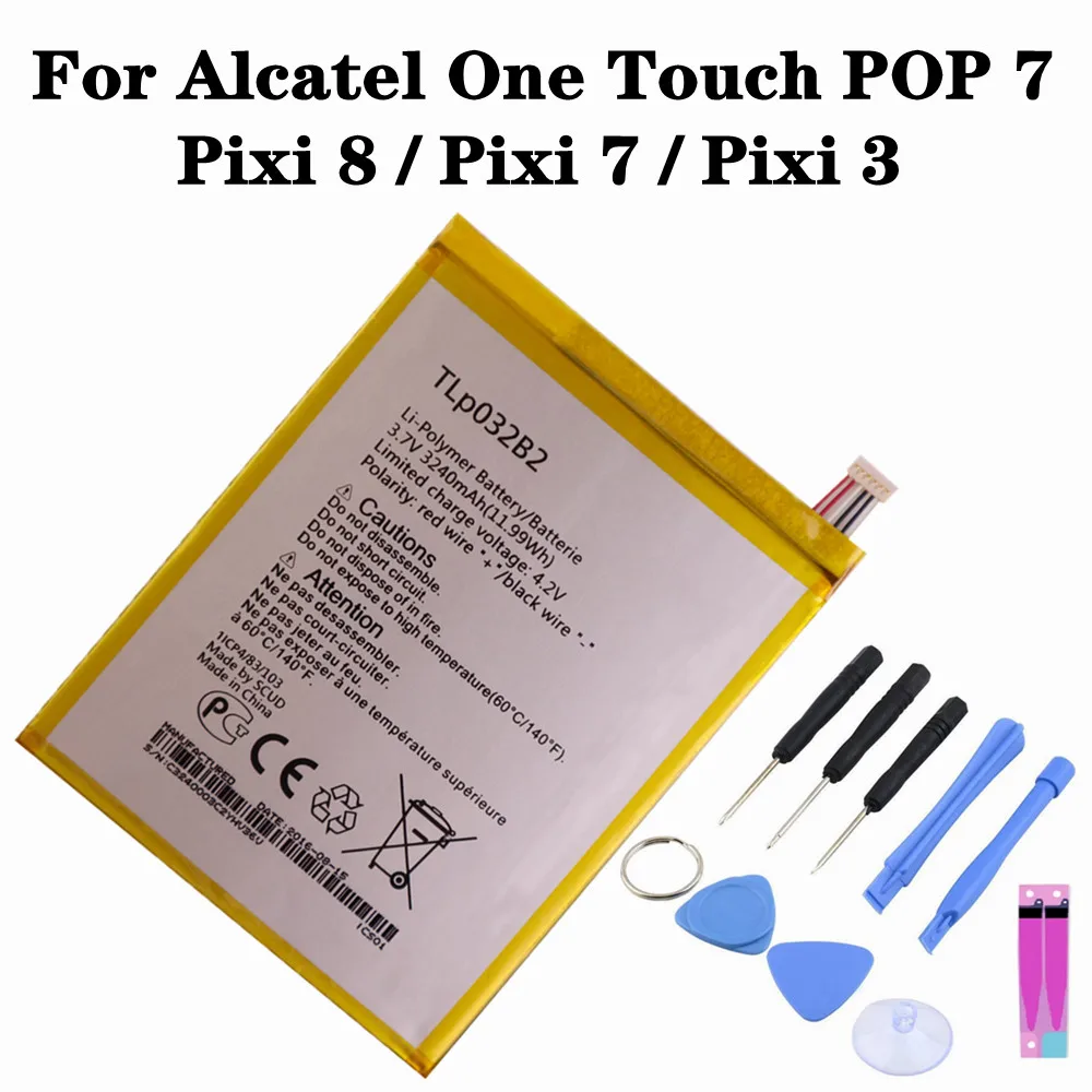 TLp032B2 Батарея для ALCATEL Pixi 3/рixi 7 /Pixi 8 9006W One touch Pop P310 P310A планшет OT-P330X TLp032BD батареи |