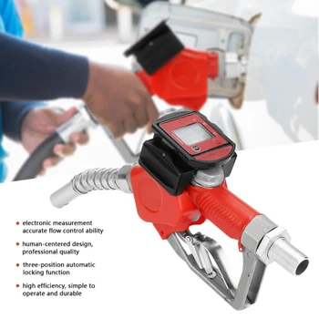 

Digital Fuel Oil Injector Kerosene Gasoline Nozzle Fueling Nozzle Adaptor Fuel Tester Rail Adaptor with Flow Meter