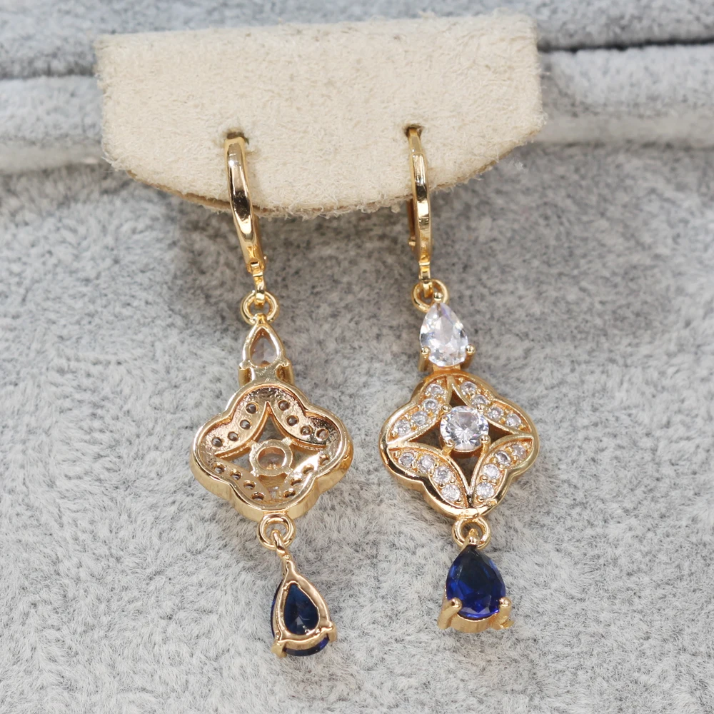 Hd1eb292df56b49839c1ece1b6b985b83h - Trendy Vintage Drop Earrings For Women Gold Filled Red Green Pink Lavender Zircon Earrings Gold Earring Wedding Jewelry