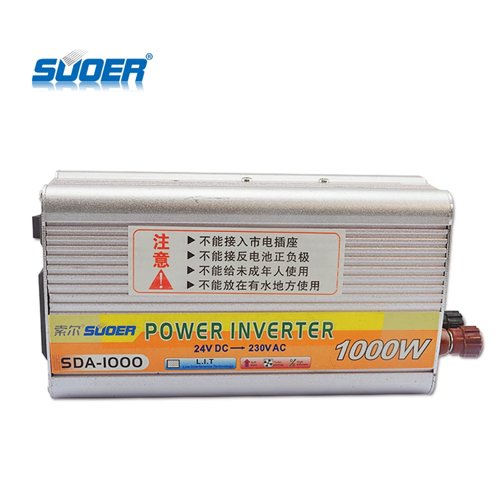 

Suoer Off Grid 1000W 24v DC Inverter Solar inverter modified sine wave inverter