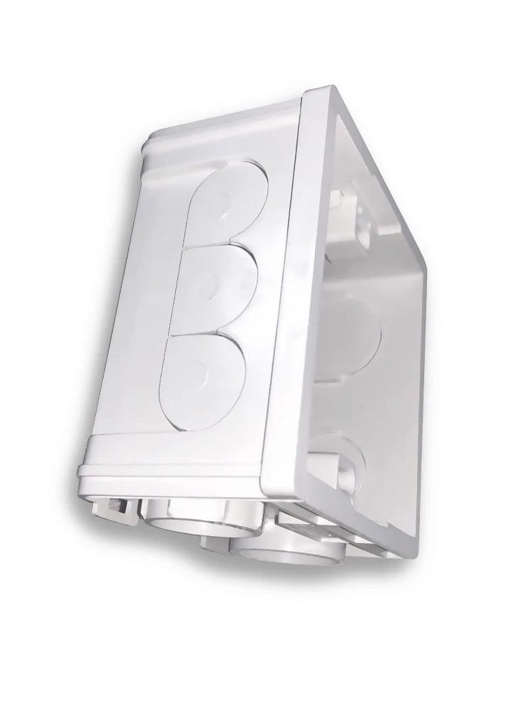 

KAMANNI Adjustable Mounting Box Internal Cassette 86mm*85mm*50mm For 86 Type Switch and Socket White Red Blue Wiring Back Box