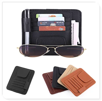 

Auto Car Visor Card Storage Organizer Bag Glasses Holder for Jeep Liberty Trailhawk Commander Hurricane Gladiator