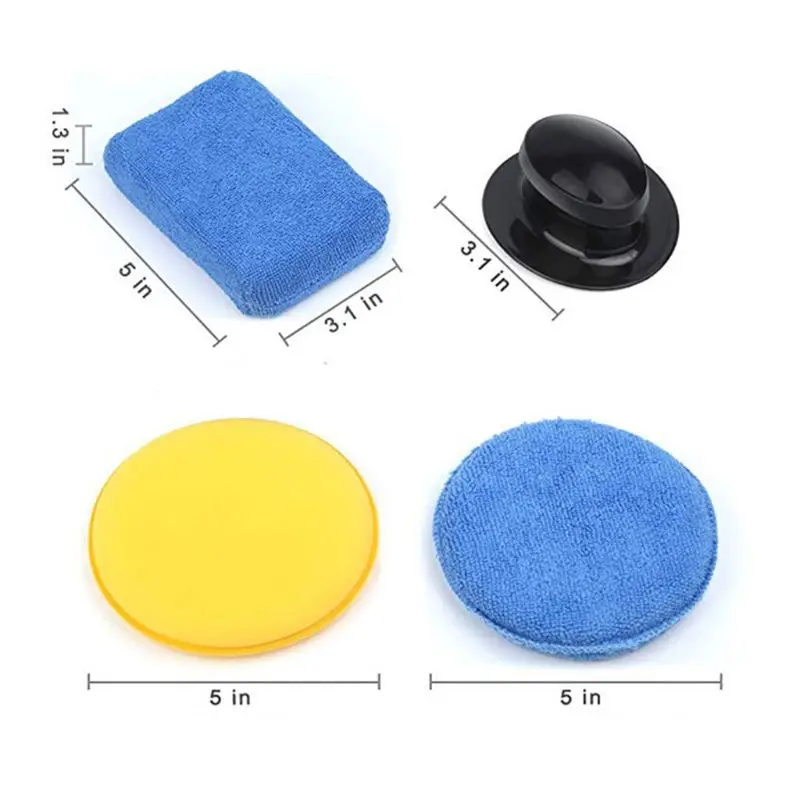 Esponja de Espuma de Cera Almofadas para Automóvel Polonês Carro Conjunto Zero Livre Aplicador Multiuso Limpo Manutenção Acessório 13 Pçs 8 Cheap Esponja p encerar
