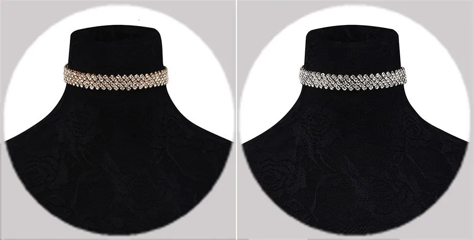 SHIXIN Модные Роскошные Очаровательные блестящие ожерелье-чокер со стразами ожерелье для женщин элегантные женские ювелирные изделия колье женские подарки