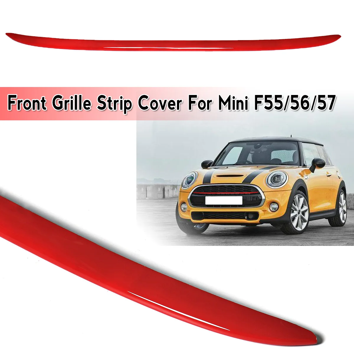 NEW Front Grille Decoration Cover Stripe Car Styling Accessories For Cooper Mini Cooper Mini F55 F56 F57