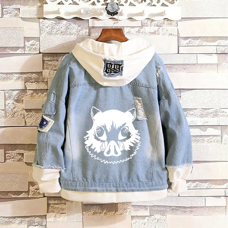 hoodies 7 Ковбойская куртка с капюшоном и изображением демона: Kimetsu no Yaiba, футболка Tanjirou, маскарадный костюм, толстовки с капюшоном Tomioka Giyuu для мальчиков - Цвет: hoodies 7