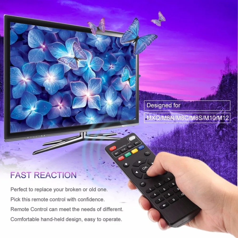 IR Smart TV Box Remote Control for Android TV Box MXQ/M8N/M8C/M8S/M10/M12/T95N/T95X/T95 Replacement Remote Controller IR Smart TV Box Remote Control for Android TV Box MXQ/M8N/M8C/M8S/M10/M12/T95N/T95X/T95 Replacement Remote Controller