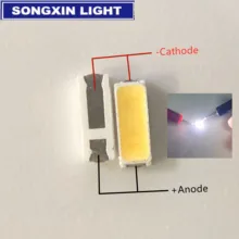 50 pces jufei 4014 led 100 pces luz de fundo potência média led 0.5w 3v 4014 branco fresco lcd backlight para tv aplicação