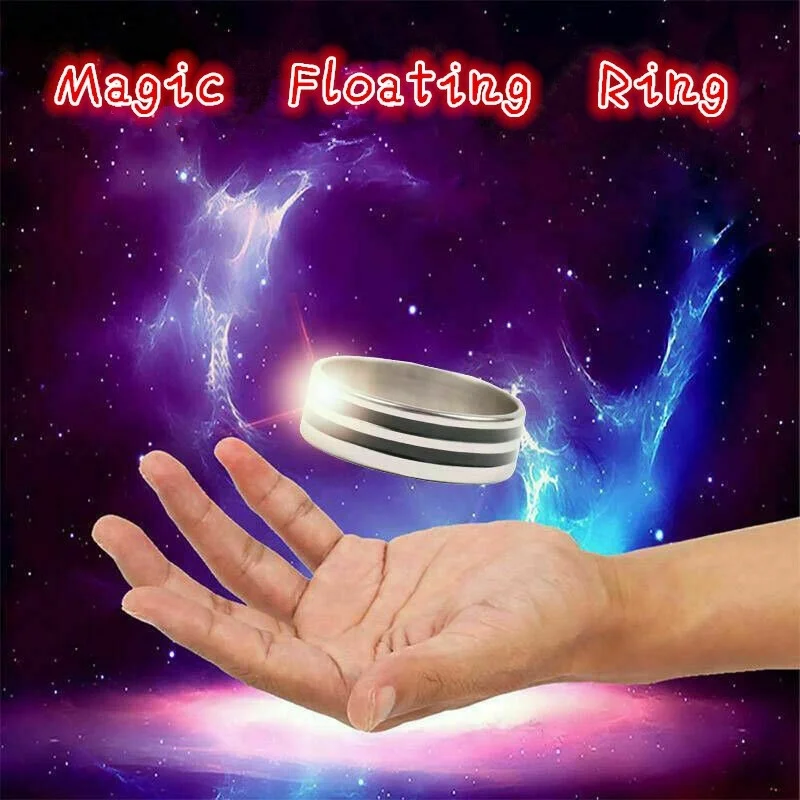 

2019 New Hot Mysterious Interesting Left Magic Floating Ring Tricks Play Ball Pen Effect of Invisible