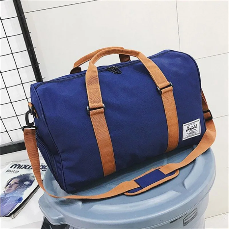 Спортивная мужская сумка для фитнеса портативная дорожная Сумка Многофункциональная Мужская водонепроницаемая сумка-мессенджер уличная сумка - Цвет: blue