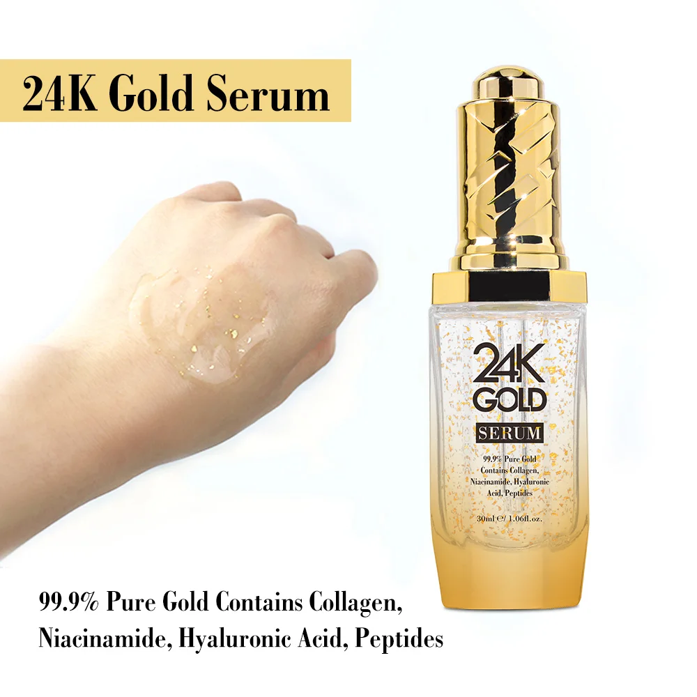 Сыворотка для лица Neutriherbs 24 K Gold сыворотка с гиалуроновой кислотой эссенция для ухода увлажняющая и осветляющая кожу