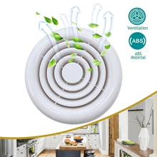100/150mm ABS Plastic Round Ventilation Grille Air Vent Cover Inlet Outlet Exhaust and Intake Wall Vent Hood Kitchen Accessory