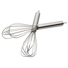 Напрямую от производителя продажи Нержавеющая сталь 6 линейный ручной венчик для взбивания 10-дюймовая шпилька для бытовой яичное било(доступно
