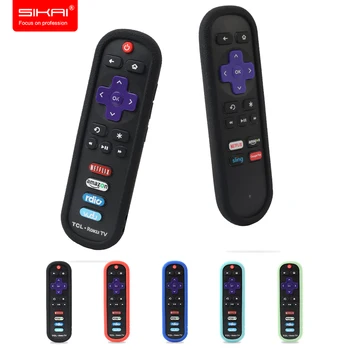 

TCL Roku RC280 Remote Control Case SIKAI Silicone Shockproof Protective Cover for Roku 3600R [RoHS Tested Material] Skin-Friendl