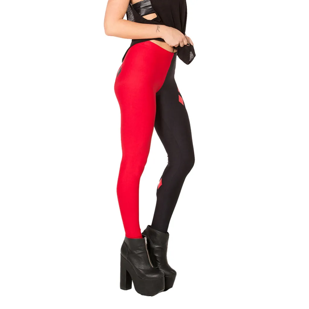 Legging Fitness Womens Fashion Patchwork Push Up Skinny Pencil Pants High Waist Elasticity Trousers Christmas Winter Jeggings