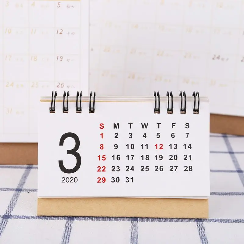 Простой Настольный стоящий бумажный двойной катушкой календарь Памятка ежедневное расписание стол планировщик Годовая программа стол органайзер