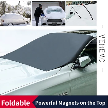 

210*120cm Car Front Windscreen Snow Ice Shield Cover Autos Windshield Sunshade Anti-frost Anti-fog Universal Car Sun Protector