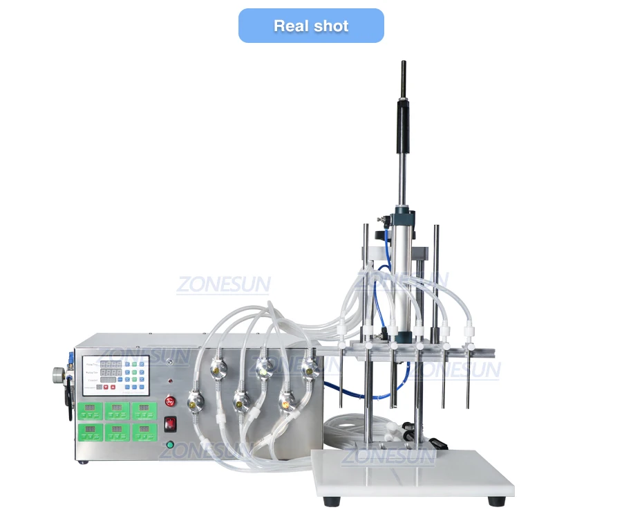 ZONESUN ZS-MP5500D 6 Diving Nozzles Magnetic Pump Liquid Filling Machine