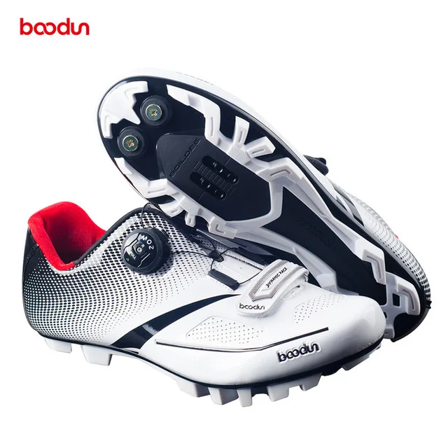 white MTB shoes Новинка; Мужская дышащая профессиональная обувь для велоспорта с самоблокирующимся верхом; обувь для горного велосипеда; нескользящая обувь для езды на велосипеде; Sapatos de ciclismo - Цвет: white MTB shoes