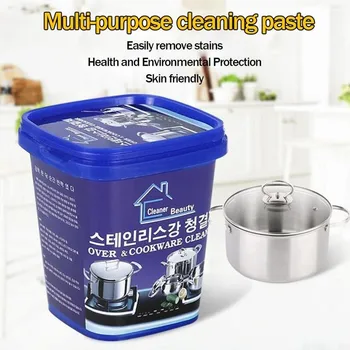 

Stainless Steel Cookware Derusting Cleaning Paste Kitchen Pot Bottom Scale Strong Chemicals Oil Washing Decontamination Cleaner