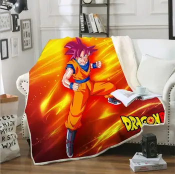 

Dragon Ball Anime pattern 3D Demon Fleece Blanket full printed Wearable Blanket Adults/kids Fleece Blanket drop shippng style-2