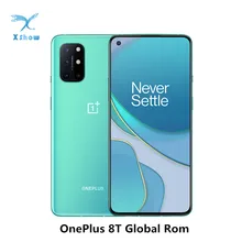 OnePlus 8T 8 T 8GB 128GB Snapdragon 865 5G Smartphone 120Hz AMOLED Fluid Screen 48MP Quad Cams 4500mAh 65W Warp Cellphones