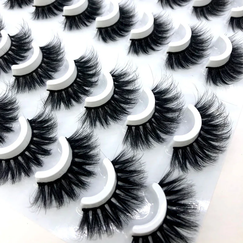 16 pairs 3D Mink False Eyelashes Natural Dramatic Volume Fake Lashes Makeup Eyelash Extension Silk