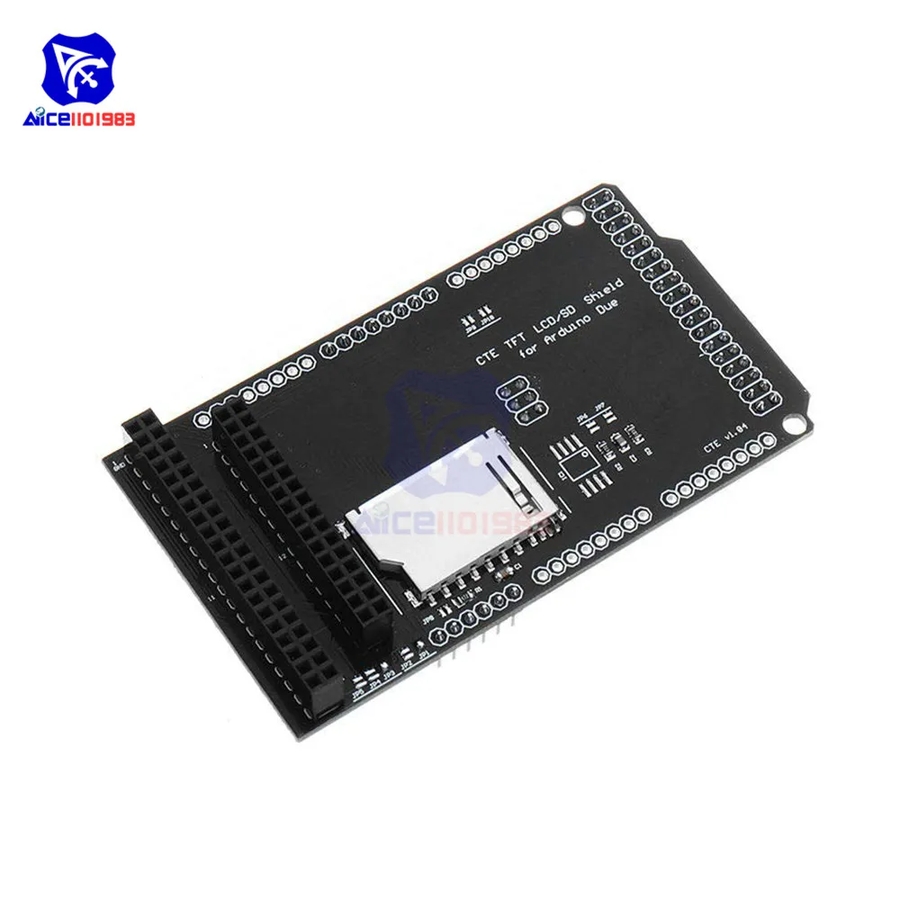 Плата расширения TFT/SD для Arduino DUE 2 8 дюйма 3 дюйма|ЖК-модули| |