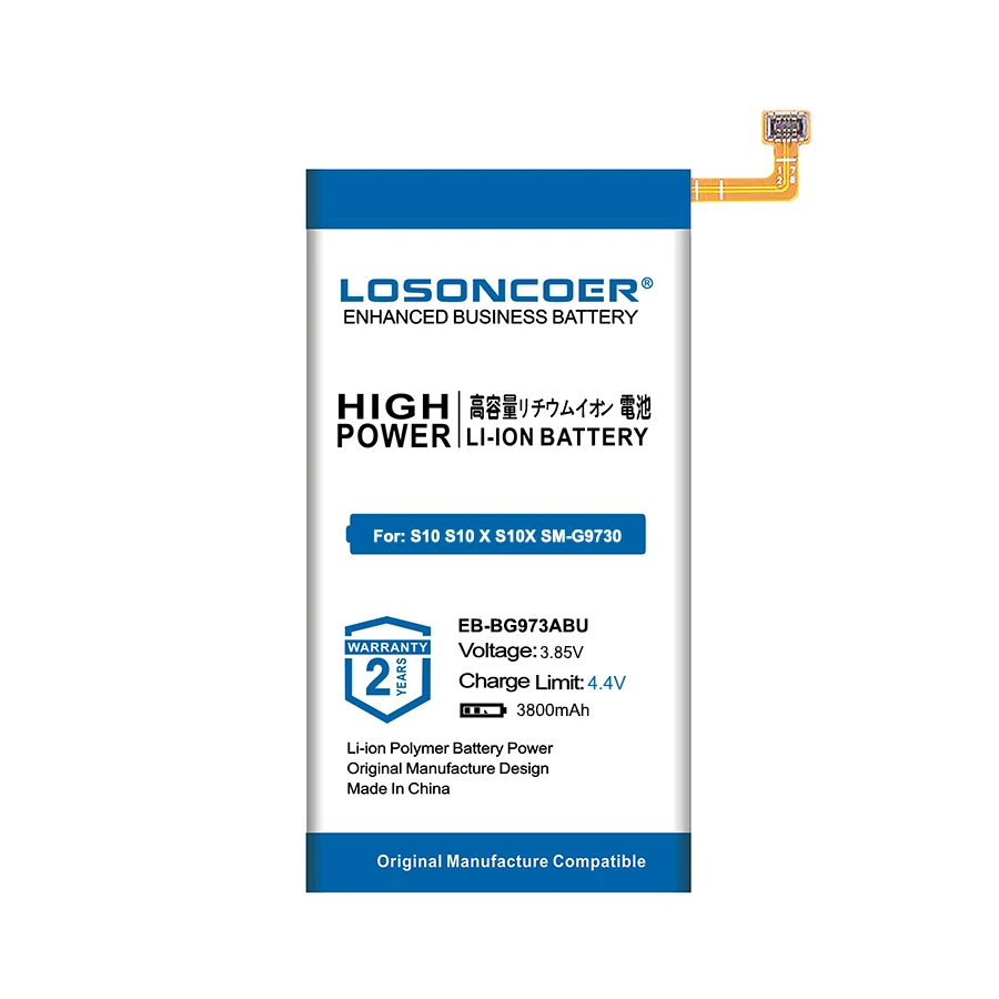 0 цикл LOSONCOER 3800 мАч EB-BG973ABU батареи для samsung GALAXY S10 S10 X S10X SM-G9730 G9730 Смартфон батарея
