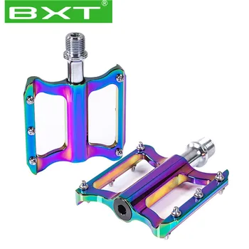 

1pair BXT Chameleon Mountain Bike Pedal Lightweight Aluminium Alloy Bearing Pedals for BMX Road MTB Bicycle Bicycle Accessories