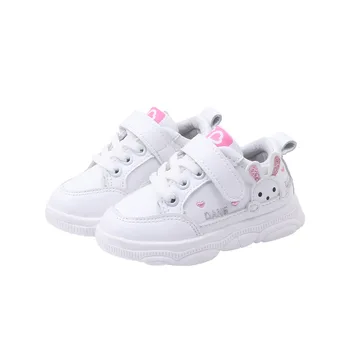 

Children Sports Shoes Kids Casual Sneakers Kid White Running Shoes Claasic Girls Antislip Soft Girls PU Leather Shoes Autumn New