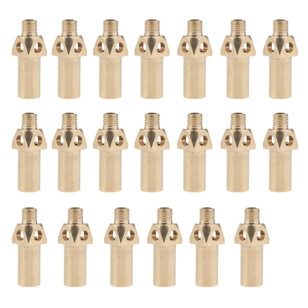 20Pcs Heavy Duty Premium Solid Brass Natural Gas Jet Gas Burner Tips