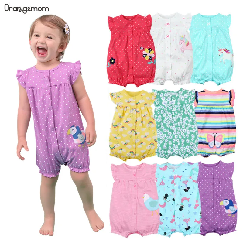 Orangemom Brand Summer Baby Rompers Short Sleeve Baby Girls Clothing Kids Jumpsuits Newborn Baby Clothes For Girl Roupas vestido