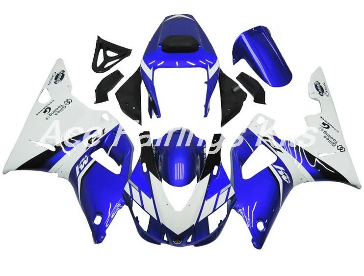 4 подарки ABS Полный обтекатели комплект подходит для Yamaha YZF-R1 YZF1000 R1 1998 1999 98 99 обтекатель комплект кузова белый синий