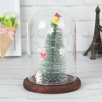

New Christmas Tree Glass Cover LED Ornaments Decoration Jar Bottle String Lights Wedding Party Fairy Lights Christmas Deocration