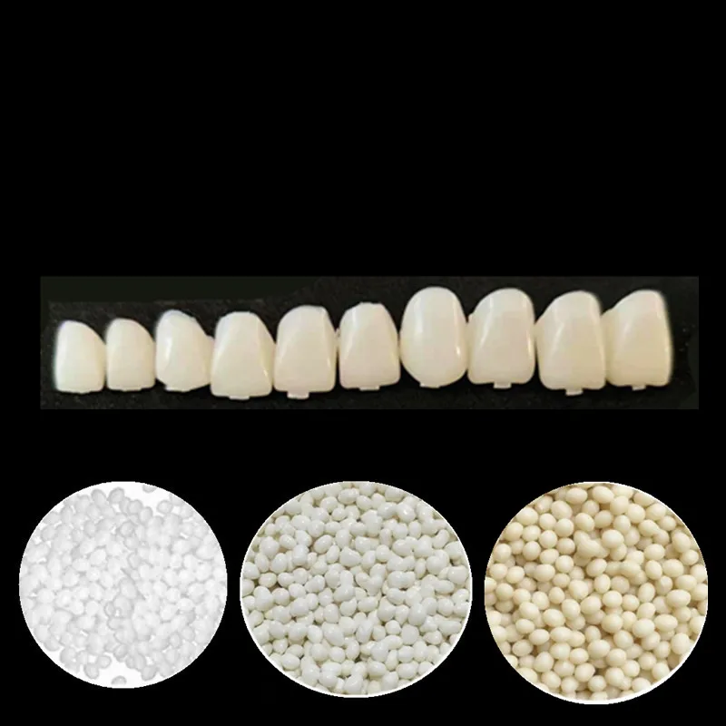 10pcs dental Oral Fake Teeth Tooth covers molds with 3Colors Repair